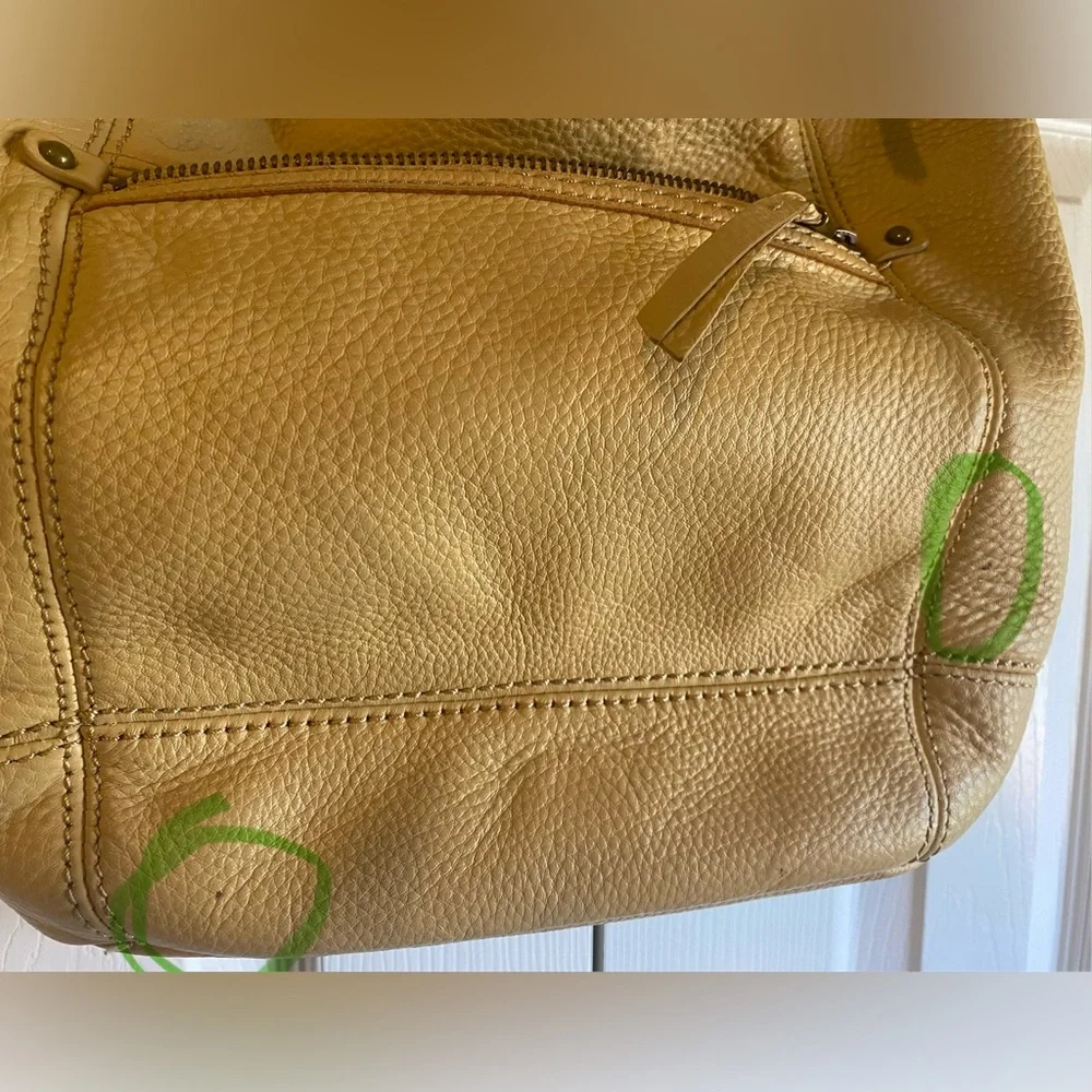 The Sak Mustard Yellow Leather Hobo Shoulder Bag - Picture 4 of 5